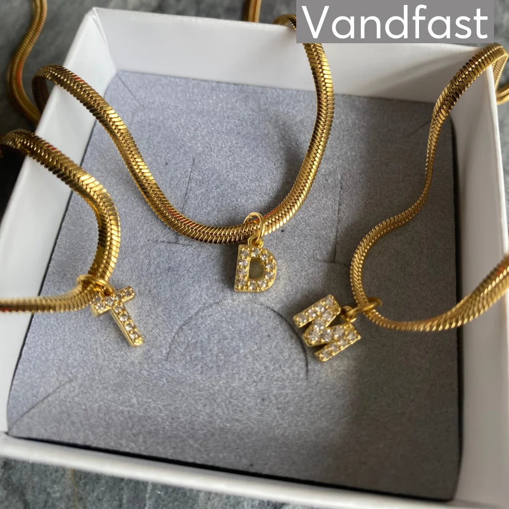 Annebrauner Snake Letter Necklace