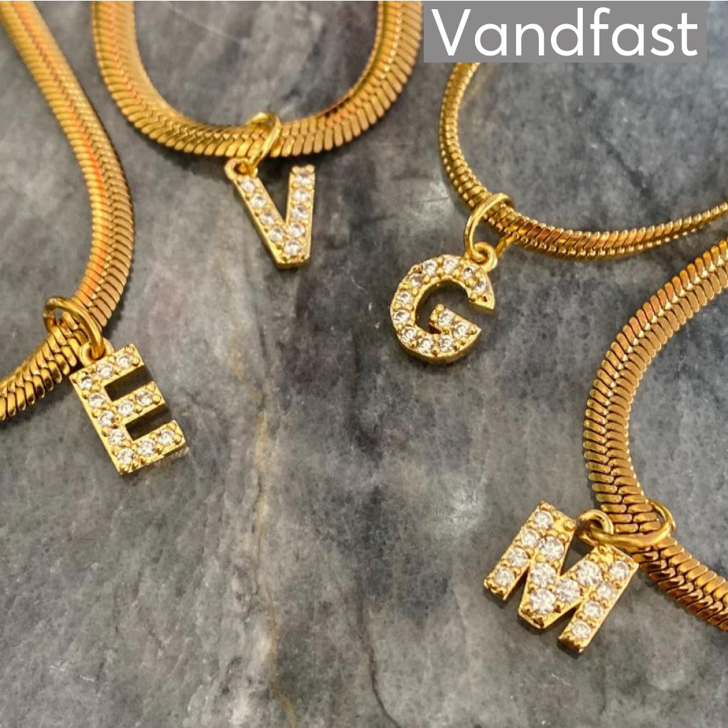 Annebrauner Snake Letter Necklace