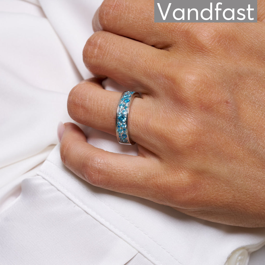 Annebrauner Multicolor Sparkling Mix Blue Ring