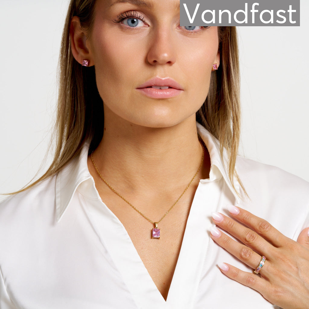 ANNEBRAUNER Sparkling Pink/Violet Ring 18K Guldbelagt