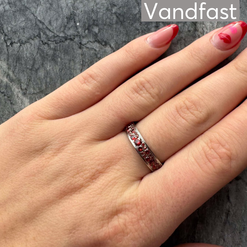ANNEBRAUNER Sparkling Ring Rød