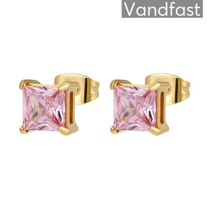 ANNEBRAUNER Square Pink Earrings