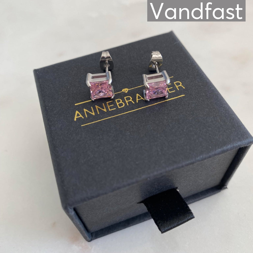 ANNEBRAUNER Square Pink Earrings