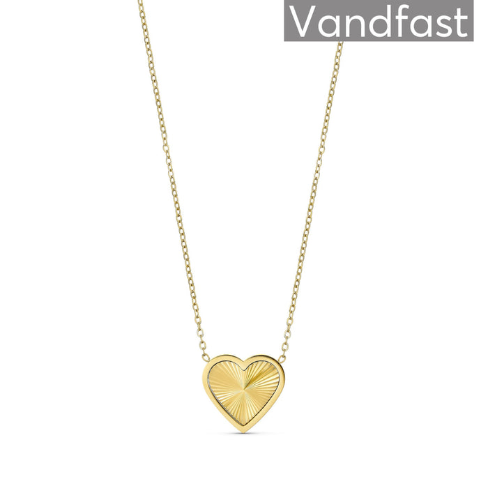 ANNEBRAUNER Sun Burst Heart Necklace