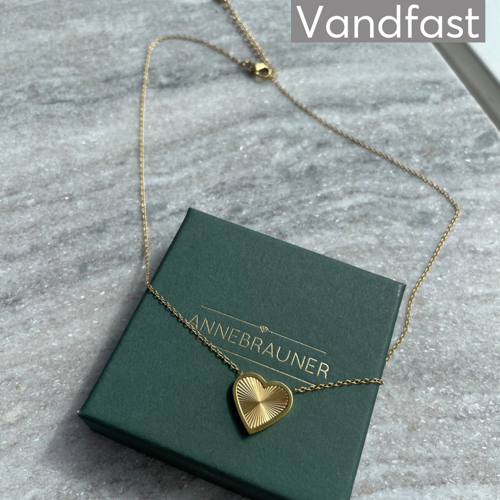 ANNEBRAUNER Sun Burst Heart Necklace