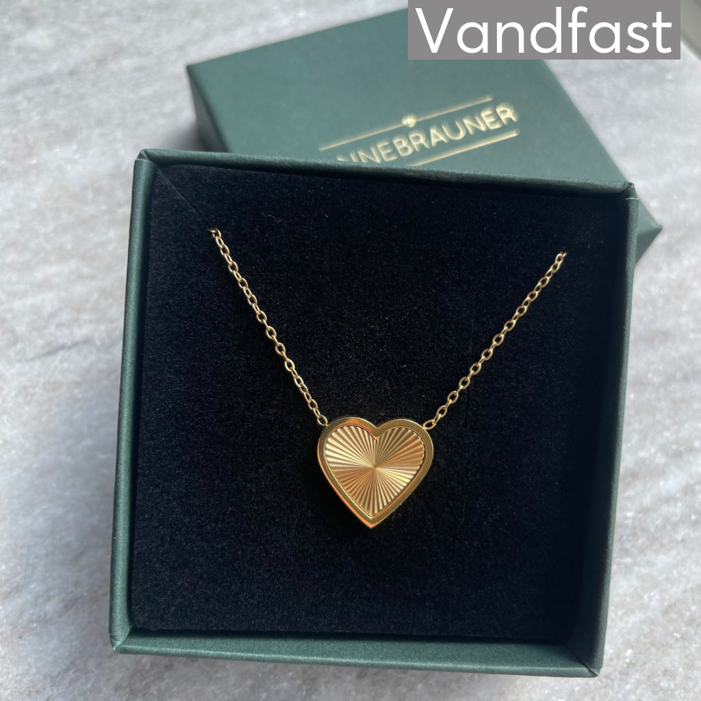 ANNEBRAUNER Sun Burst Heart Necklace