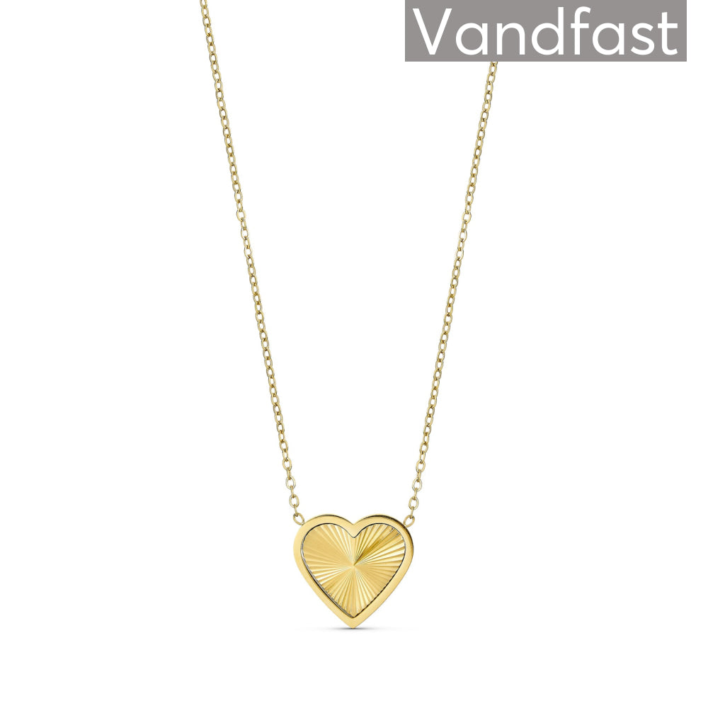 ANNEBRAUNER Sun Burst Heart Necklace