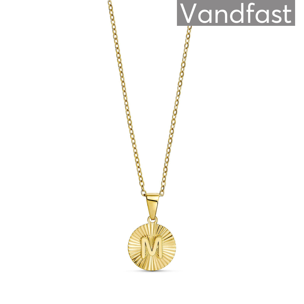 ANNEBRAUNER Sun Burst Letter Necklace