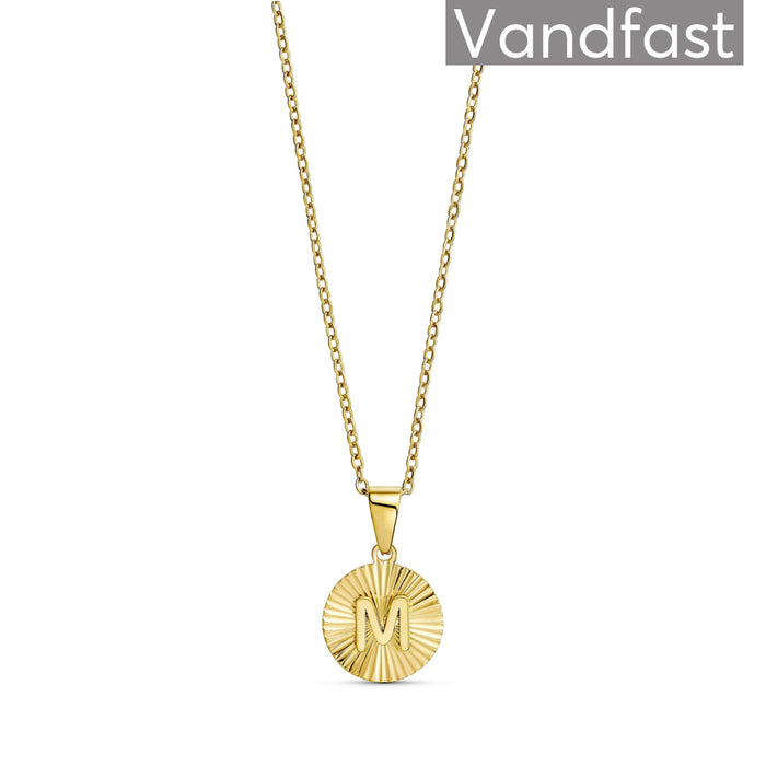 ANNEBRAUNER Sun Burst Letter Necklace