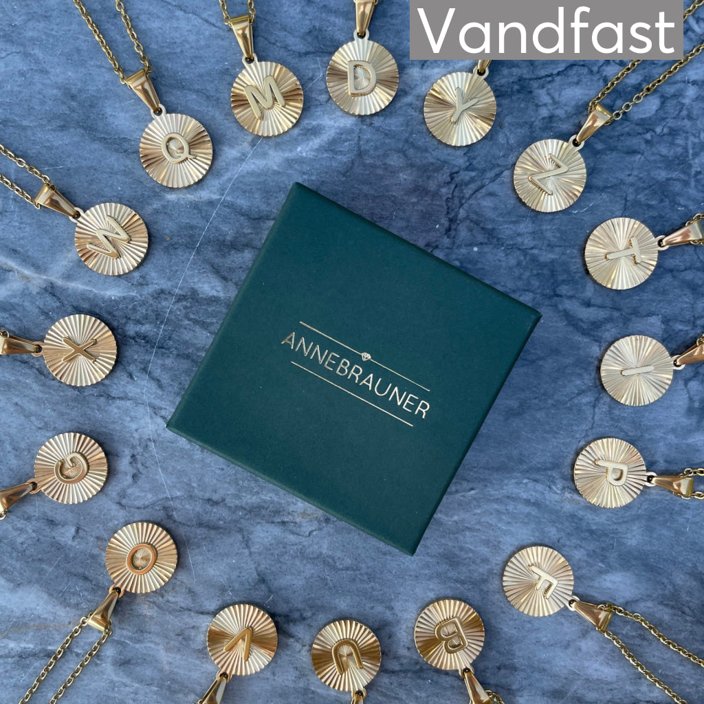 ANNEBRAUNER Sun Burst Letter Necklace