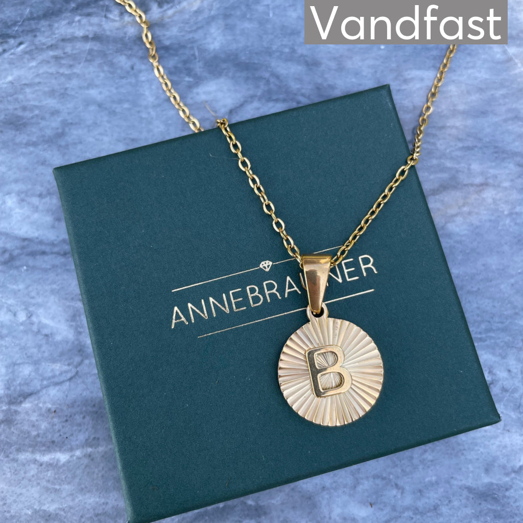 ANNEBRAUNER Sun Burst Letter Necklace B