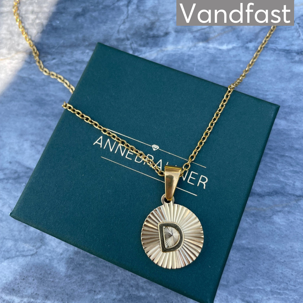 ANNEBRAUNER Sun Burst Letter Necklace D