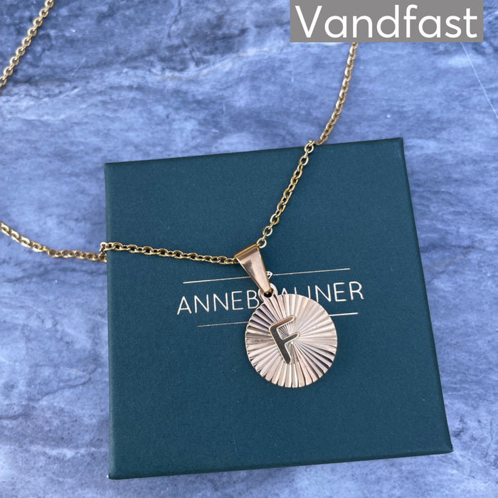 ANNEBRAUNER Sun Burst Letter Necklace F