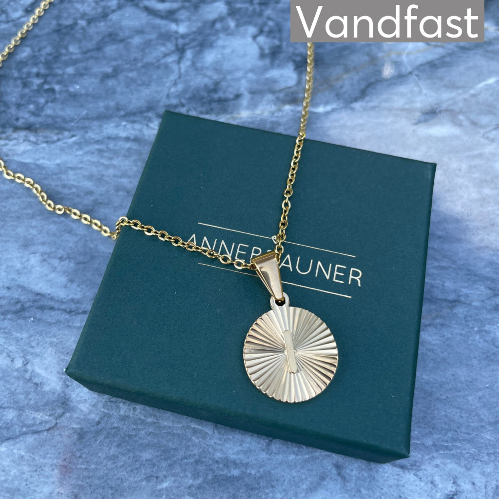 ANNEBRAUNER Sun Burst Letter Necklace I