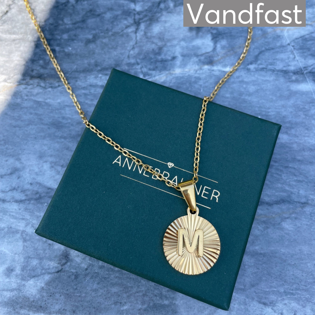 ANNEBRAUNER Sun Burst Letter Necklace M