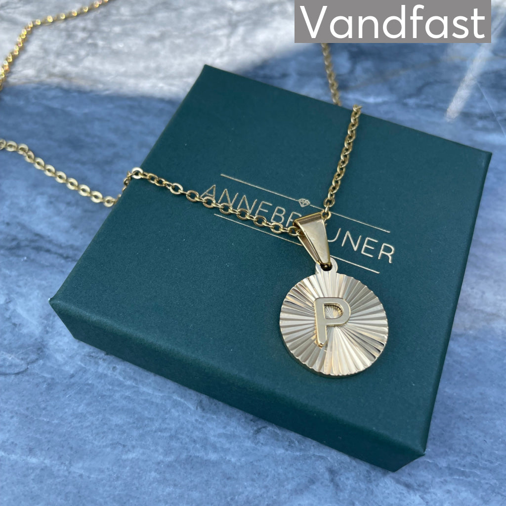 ANNEBRAUNER Sun Burst Letter Necklace P
