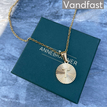 ANNEBRAUNER Sun Burst Letter Necklace T