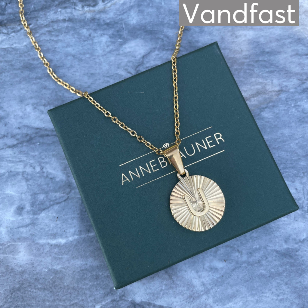 ANNEBRAUNER Sun Burst Letter Necklace U