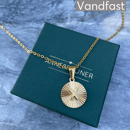 ANNEBRAUNER Sun Burst Letter Necklace X