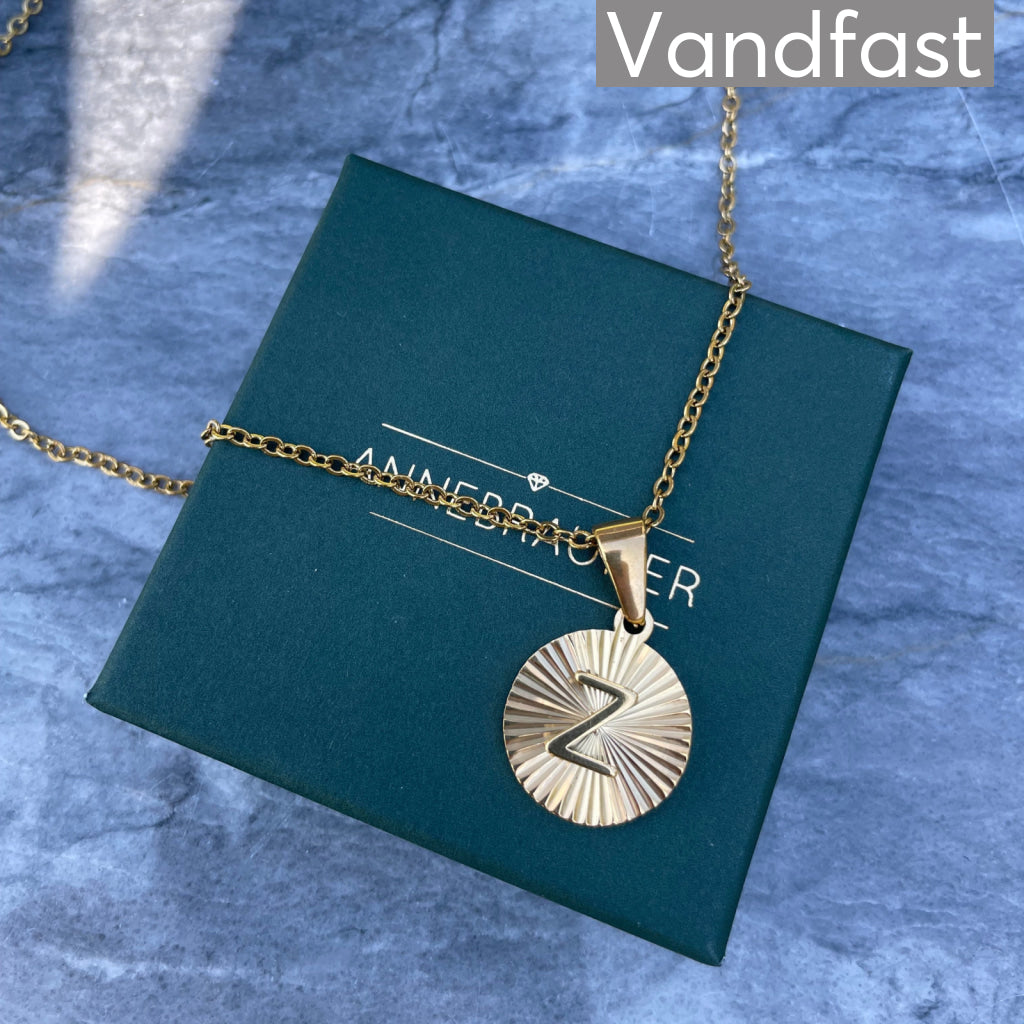 ANNEBRAUNER Sun Burst Letter Necklace Z