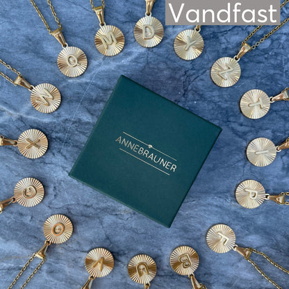 ANNEBRAUNER Sun Burst Letter Necklace