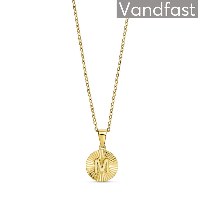 ANNEBRAUNER Sun Burst Letter Necklace