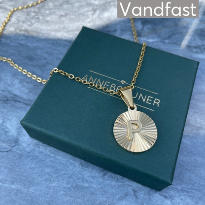 ANNEBRAUNER Sun Burst Letter Necklace P