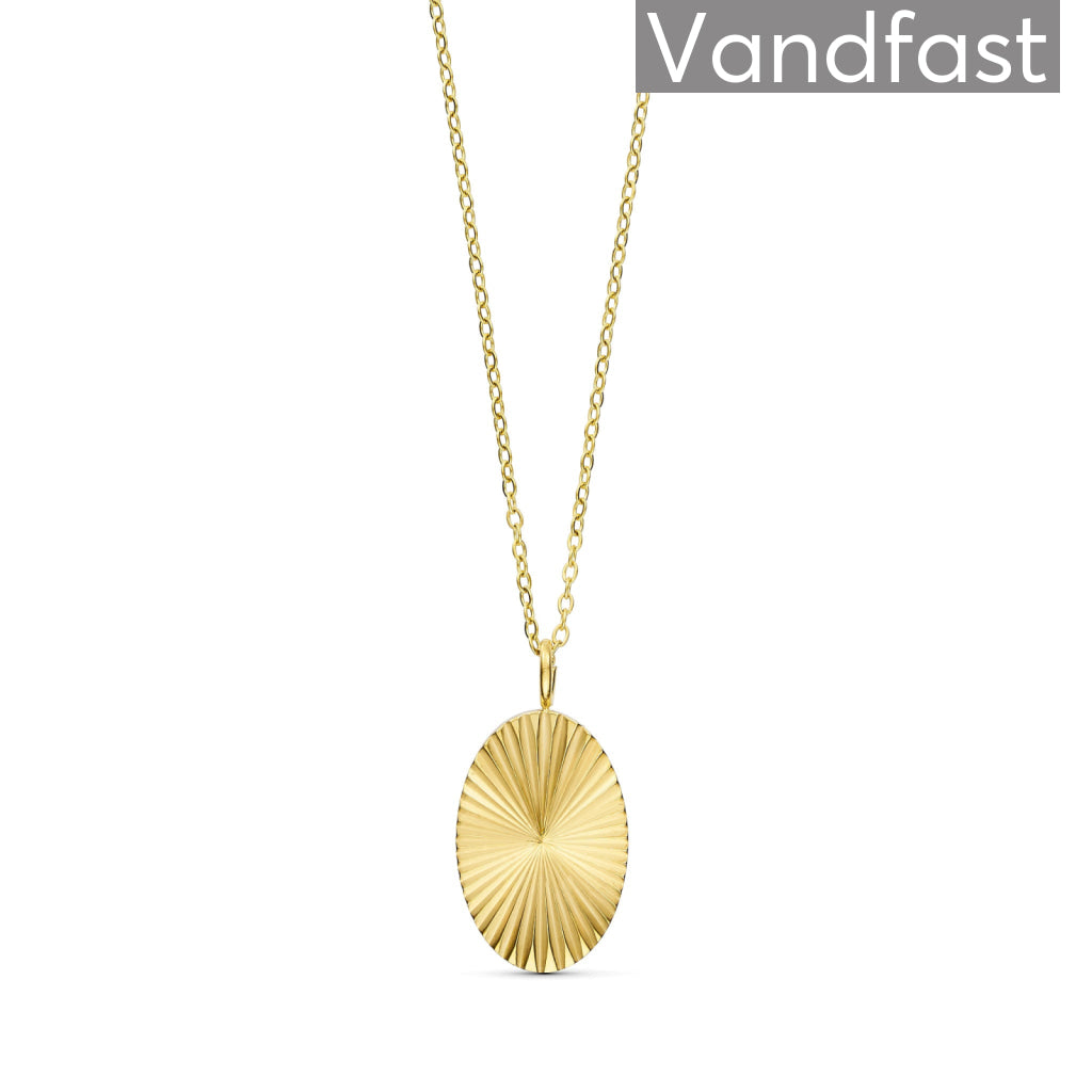ANNEBRAUNER Sun Burst Oval Necklace
