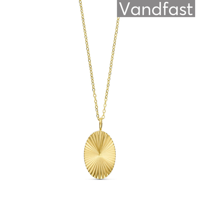 ANNEBRAUNER Sun Burst Oval Necklace