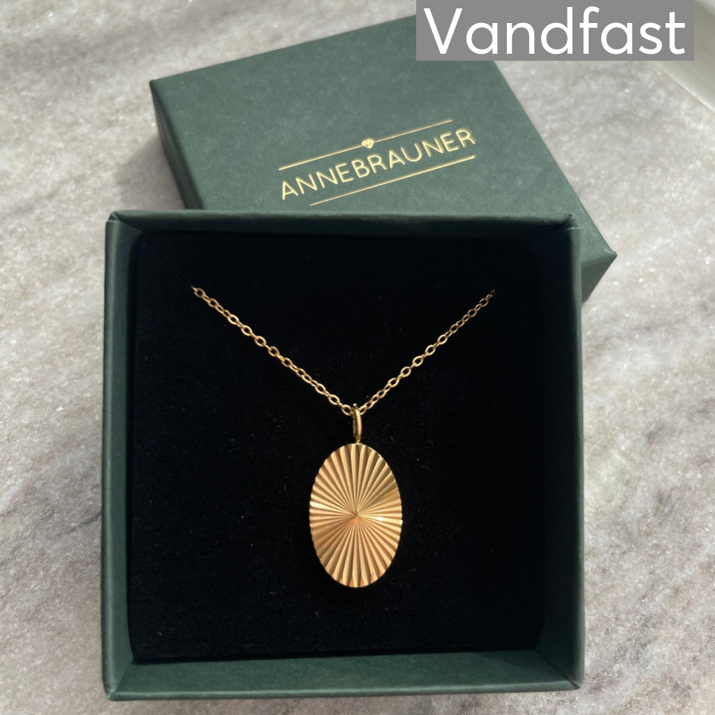 ANNEBRAUNER Sun Burst Oval Necklace