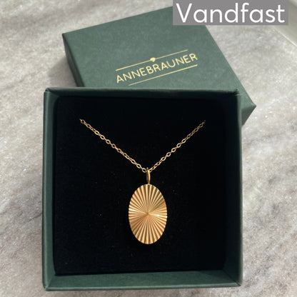 ANNEBRAUNER Sun Burst Oval Necklace