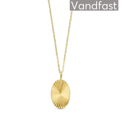 ANNEBRAUNER Sun Burst Oval Necklace
