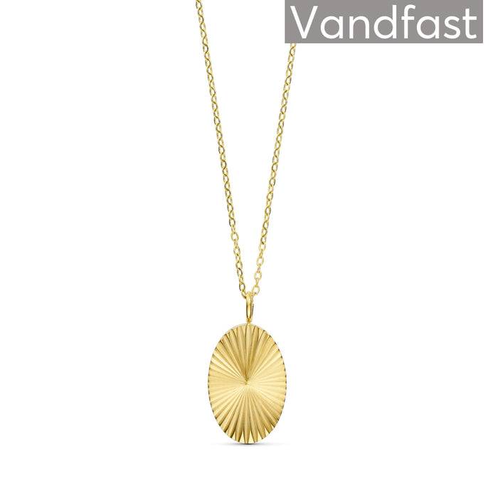 ANNEBRAUNER Sun Burst Oval Necklace