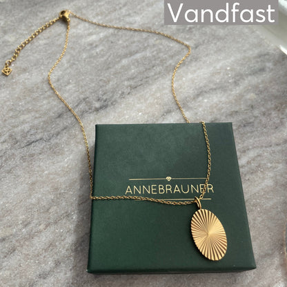 ANNEBRAUNER Sun Burst Oval Necklace