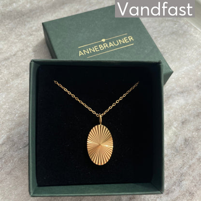 ANNEBRAUNER Sun Burst Oval Necklace