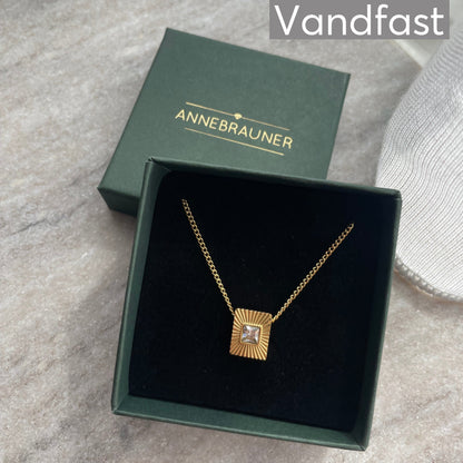 ANNEBRAUNER Sun Burst Rectangle Necklace