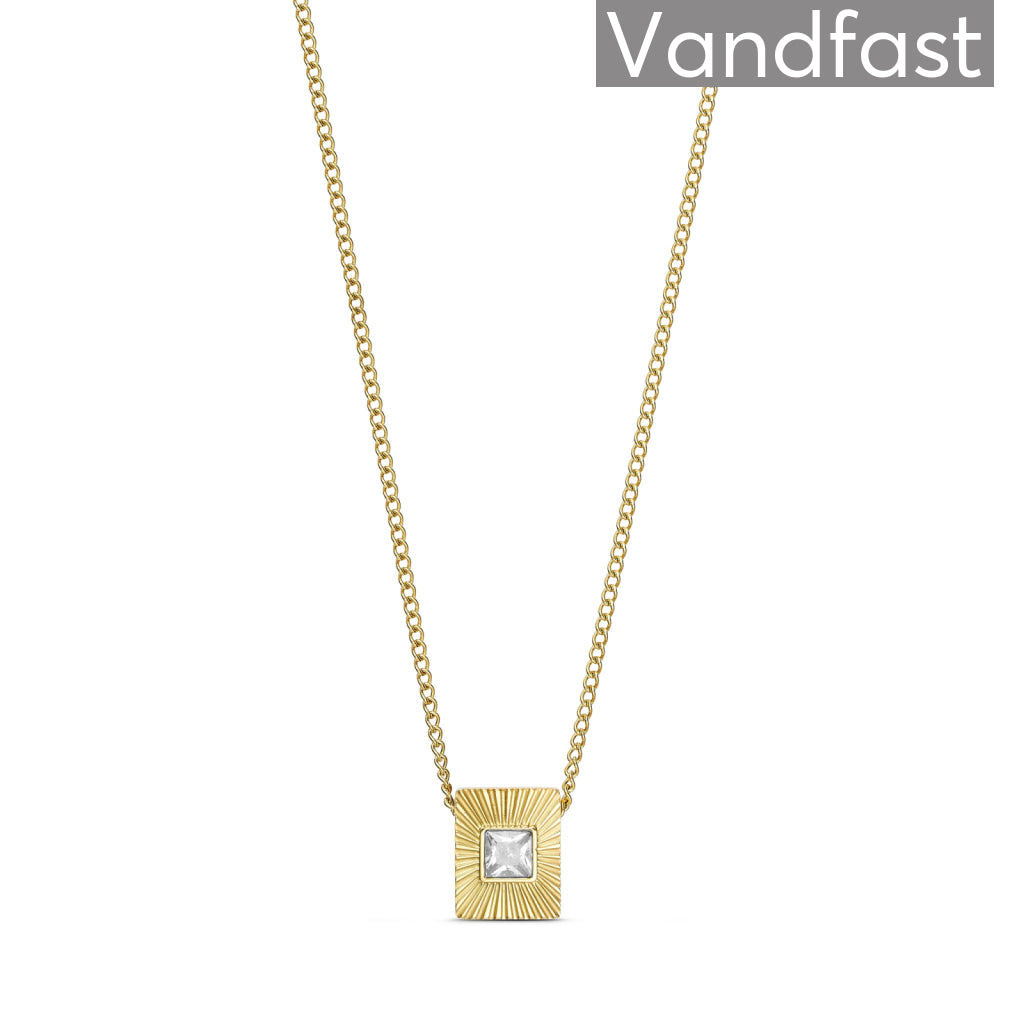 ANNEBRAUNER Sun Burst Rectangle Necklace