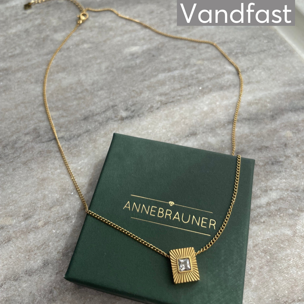 ANNEBRAUNER Sun Burst Rectangle Necklace