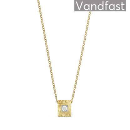 ANNEBRAUNER Sun Burst Rectangle Necklace