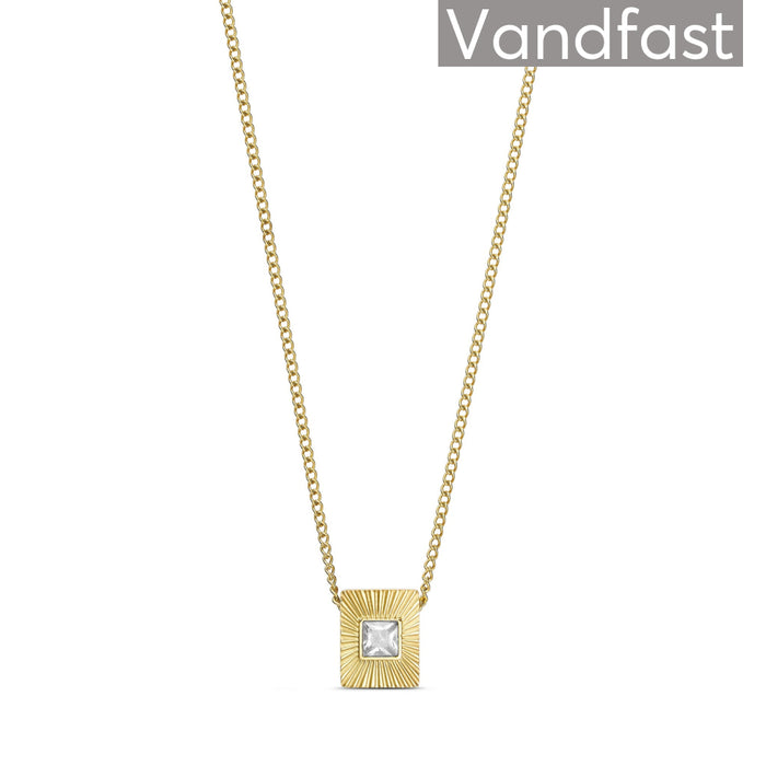ANNEBRAUNER Sun Burst Rectangle Necklace