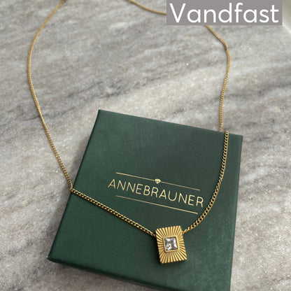 ANNEBRAUNER Sun Burst Rectangle Necklace