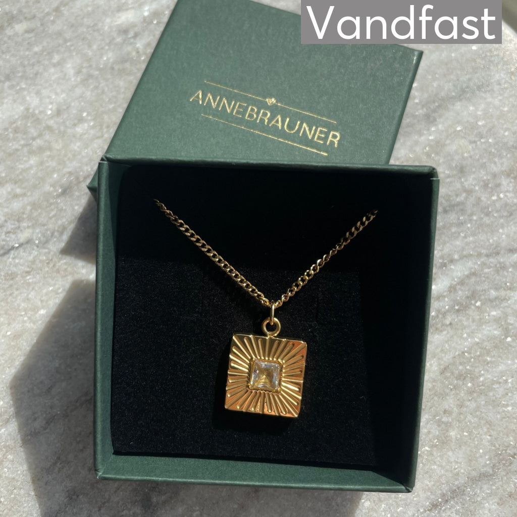 ANNEBRAUNER Sun Burst Square Necklace