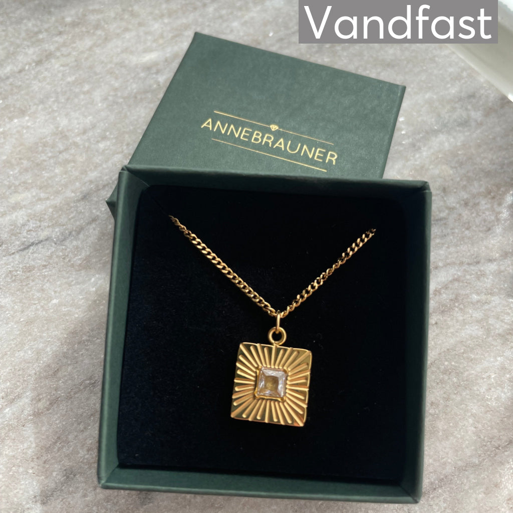 ANNEBRAUNER Sun Burst Square Necklace