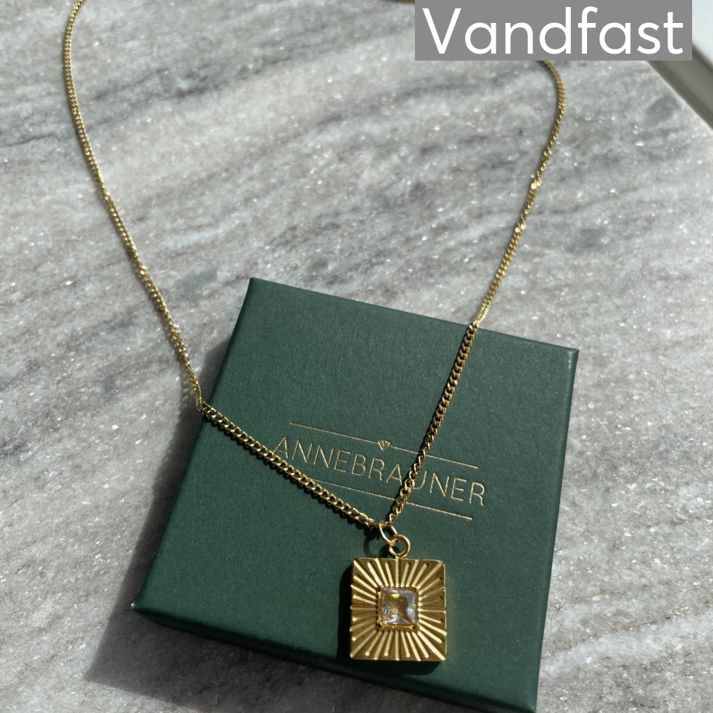 ANNEBRAUNER Sun Burst Square Necklace