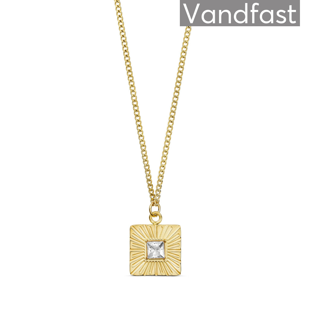 ANNEBRAUNER Sun Burst Square Necklace