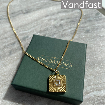 ANNEBRAUNER Sun Burst Square Necklace