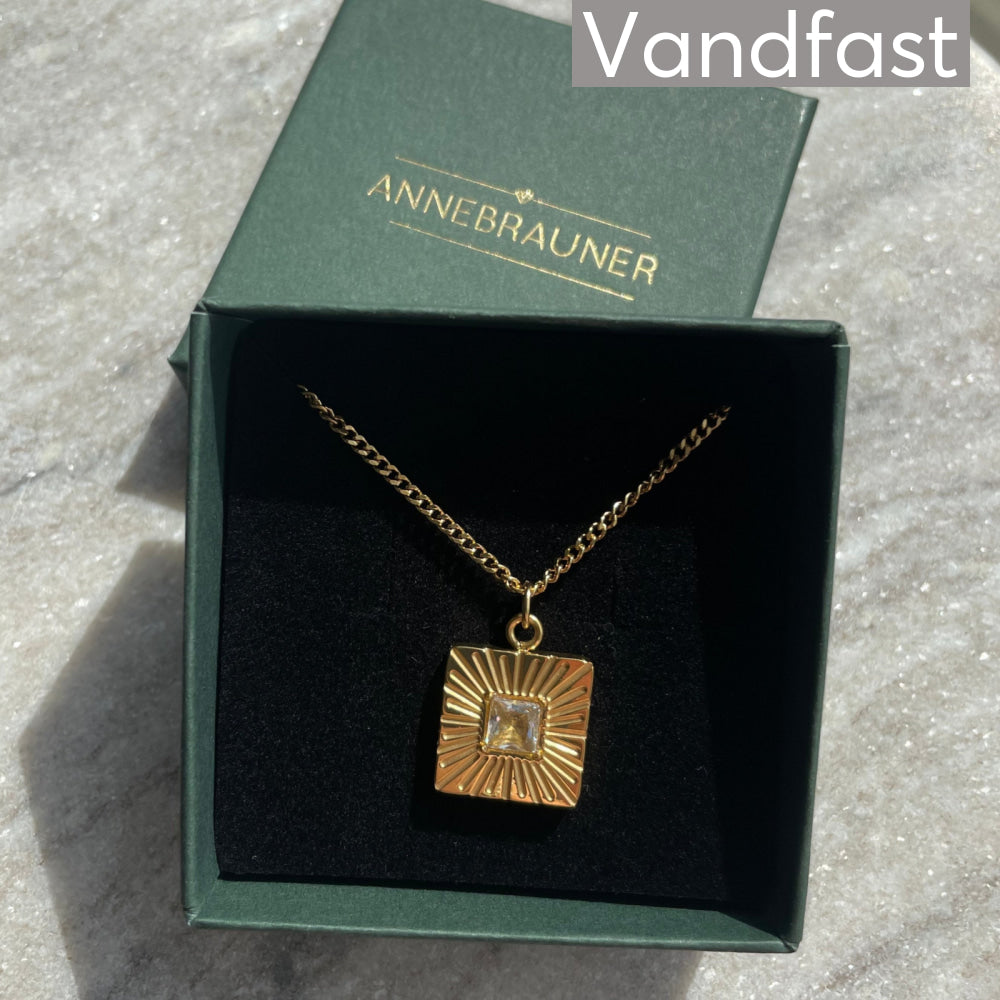 ANNEBRAUNER Sun Burst Square Necklace