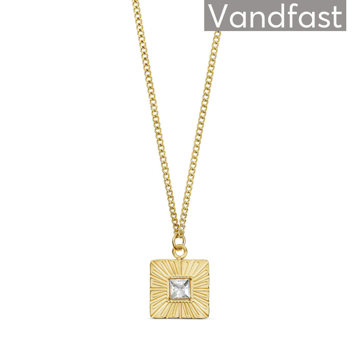 ANNEBRAUNER Sun Burst Square Necklace