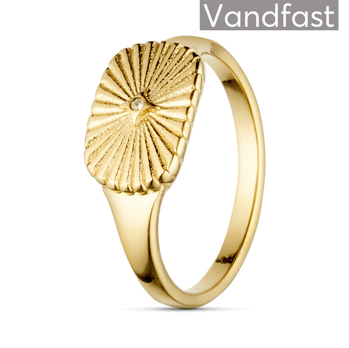 ANNEBRAUNER Sun Burst Zirconia Ring