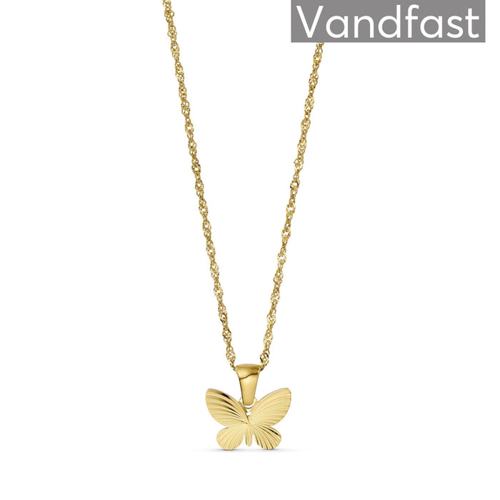 ANNEBRAUNER Sun Butterfly Halskæde 18K Guldbelagt